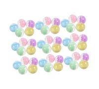 Healifty 50 pezzi Capsule Vuote Rotonde per Distributori Automatici in Plastica Macaron Trasparente Contenitori per Caramelle e Palline per Feste e Natale