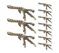 Healifty 50 Pezzi Ciondoli Zampe di Volatile in Lega di Zinco Vintage, Componenti Artigianali per Gioielli Fai da Te, Decorazioni Retrò per Progetti Creativi e Restauro