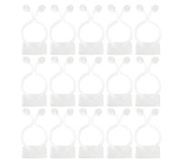 Healifty 50 Pezzi Gancio Autoadesivo per Piante Bianche in Plastica | Verde Domestico, Installazione Rapida, Tenuta Stabile, Supporto Discreto per Crescita e Ordine