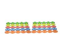 Healifty 50 Pezzi Marcatori per Palline da Golf Trasparenti in Plastica Dura Strumento Posizionamento Robusto e Resistente Accessori Golf Colori Casuali Sostitutivo per Colore Casuale