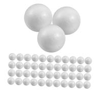 Healifty 50 Pezzi Palline in Schiuma Solide per Artigianato DIY Sfere Vuote Rotonde per Decorazioni Fai da Te Palline Artigianali per Casa Scuola e Feste