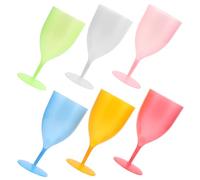 Healifty 6 pezzi Colorati Infrangibili per Vino da Festa Tema Pasquale per e Celebrazioni per Adulti