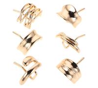 Healifty 6 Pezzi cravatta per capelli dorata polsini per capelli in metallo Accessori a coda di cavallo vintage Golden