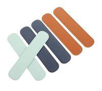 Healifty 6 pezzi Custodie per Penne in Pelle PU Eleganti e Resistenti Astucci per Penne Sfera e Stilografiche Colori Blu Scuro Blu Marrone per Regalo e Uso Quotidiano