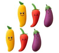 Healifty 6 pezzi Gomme da Cancellare Cartoon Frutta e Verdura Eraser Piccolo Portatile Accessorio Scrittura Divertente per Studenti e Premi Party