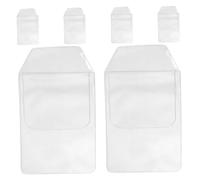 Healifty 6 pezzi Porta Penne Tasca Infermiere in PVC Trasparente Protettori Tasche Spessi per Camicie e Camici da Laboratorio Organizer Penne e Biglietti per Ufficio Scuola e Ospedale