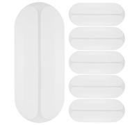Healifty 6 pezzi reggiseno reggicalze in silicone antiscivolo invisibile Mini silicone da spalla per ragazze donne Dame (nero) Bianco bianco