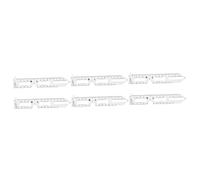 Healifty 6 Pz Righello Della Distanza Della Pupilla Dell'occhio Pd Righello Per Occhiali Righello Millimetrico Righello Di Misurazione Pd Plastica Strumenti Ottici Protezione Per Gli Occhi