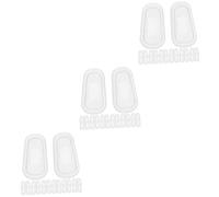 Healifty 60 Paia Naselli in Silicone Antiscivolo Naselli a Camera D'aria Impugnature Per Il Naso Degli Occhiali Naselli a Cuscino D'aria Gel Di Silice Sacco Ad Aria Occhiali Da Sole Bianca