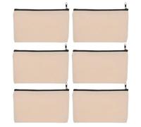 Healifty 6pezzi Astuccio Cerniera in Tela Borsa Portapenne per Cancelleria Astuccio Portatile per Matite Penne Righelli Forbici Adatto Studenti e Insegnanti