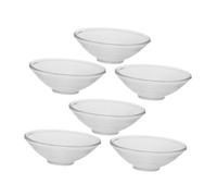 Healifty 6pezzi Protezioni Antigoccia Per Candele in Vetro Trasparente Portacera Rotondi Riutilizzabili Per Tavola Matrimoni Eventi e Casa Design Minimalista e Resistente Alta Temperatura