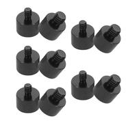Healifty Adattatore Filettato Metallico per Microfono 10 Pezzi Convertitore Vite 5/8 a 1/4 e 3/8 Mini Supporto per Treppiede e Braccio Microfono Compatto e Portatile per Registrazioni