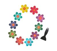 Healifty Adesivi Antiscivolo per Pavimenti Bagno in Peva Design Cartoon Fiore Resistenti e Facili da Applicare per Doccia Piscina Scale e