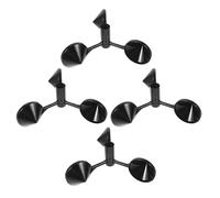 Healifty Anemometro a Tazza 4 Pezzi Ricambio Gusci Indicatori del Vento in ABS Resistenti alle Intemperie per Sensore velocità Vento a Tre Tazze Portatile per Monitoraggio Esterno
