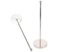 Healifty Asta Portabandiera in Metallo Resistente da Tavolo con Base Crystal Supporto Piccolo per Bandiera Set 2 Pezzi per Ufficio e Decorazione Scrivania