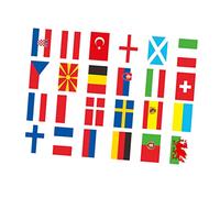 Healifty Bandiere a Corda Internazionali 24 Pezzi, Stendardi a Corda Impermeabili e Resistenti, Decorazioni Vivaci Per Eventi Sportivi e Feste All'aperto