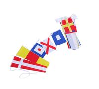 Healifty Bandiere di Segnalazione Marittime Set da 40 Pezzi Resistente alle Intemperie Lettere e Numeri, Colori Vivaci per Decorazioni Nautiche Esterne su Barche e Imbarcazioni