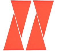 Healifty Bandiere di Sicurezza per Bici 4 Pezzi in Materiale Resistente 21X42 CM per Ciclismo e Segnalazione, Adatte ad Anziani e Ragazzo Ragazza, Compatibili Palo da 6 MM