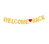 Healifty Banner con Glitter Decorazione per Scuola con Design per e Foto Prima Scuola
