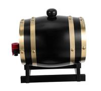 Healifty Barile Quercia con Rubinetto e Supporto Dispenser in per Whisky Liquori Contenitore Decorativo Bar e Feste
