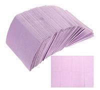 Healifty Bavaglini Dentali Monouso Impermeabili in Polietilene Per Uso Clinico Sciarpa Orale Assorbente Di Saliva Per Odontoiatria E Bellezza 115-120 Pezzi Viola