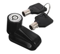 Healifty Bloccadisco Antifurto Moto in Lega di Zinco Blocco Freno Disco Resistente Anti-scasso per Scooter e Bicicletta Lucchetto Portatile Facile da Usare con Cavetto Promemoria