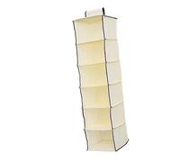 Healifty Borsa Organizer Appendibile per Armadio Scomparti Beige Tasche Ventilate Faccia per Borse Scarpe Asciugamani per Camera Bagno e Cabina Armadio