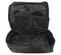 Healifty Borsa Porta Cosmetici da Viaggio Nera Grande Capacità Resistente Agli Strappi Portaoggetti Portatile per Articoli da Toeletta per Turismo e Viaggi d'Affari