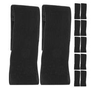 Healifty Bracciali Funebri Neri Elastici Regolabili 12 Pezzi in Poliestere Traspirante Fasce da Lutto per Calciatori e Squadre Sportive Accessori Commemorativi per Cerimonie e Preghiere