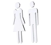 Healifty Cartelli Uomo in Metallo Wc per Bagno Pubblico Design e Durevole per Ristoranti e Hotel