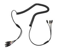 Healifty Cavo di Prolunga per Telecamera Posteriore Auto Molla ad Alta Elasticità per Trailer e Rimorchi Estensione Segnale Video Stabile per Dash Cam e Retrocamera Compatibile Plug And