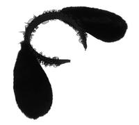 Healifty Cerchietto Gotico da Coniglio Punte Punk e Borchie in Pizzo Nero Copricapo Cosplay Halloween per Adulti e Bambine Fascia per Chioma Orecchie Animali per Feste in Maschera