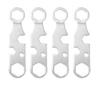 Healifty Chiave Multifunzionale per Skateboard 4 Pezzi in Acciaio Robusto, Strumento Compatto per Riparazione e Assemblaggio Skate e Longboard, Accessorio Portatile per Skater e Sport