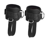 Healifty Cinghie per Caviglia Fitness Resistenti per Allenamento Gambe e Glutei Fasce Elastiche Regolabili per Palestra Casa Nero