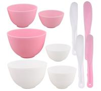 Healifty Ciotole in Silicone Flessibile per Maschere Facciali DIY con Bastoncini per Miscelazione Kit Portatile per Bellezza Casa e Viaggio