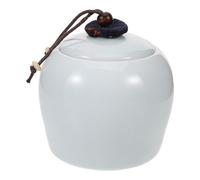 Healifty Contenitore Ermetico in Ceramica con Coperchio Barattolo per Alimenti per tè caffè Zucchero Spezie Conservazione Sicura e Facile da Pulire