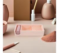 Healifty Contenitore Ricaricabile per Polvere Sciolta con Pennello Kit per Argilla Polimerica con Scatola Antiaderente Applicatore Compatto per Amido di Mais per Creazione Gioielli e