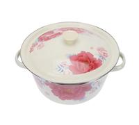 Healifty Contenitore Smaltato Vintage con Bacinella per Conservazione e Lievitazione Impasti in Cucina Facile da Uso e Professionale