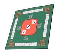 Healifty Copertura per Tavolo da Gioco Verde in Gomma Antiscivolo Spesso per Mahjong, Poker e Domino, Tappetino da Gioco Lavabile per Casa, Hotel e Ambienti Silenziosi, Decorativo