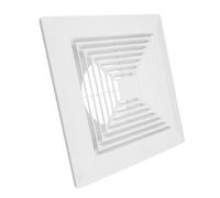 Healifty Copertura Ventilazione Bagno Quadrata con Molle Scarico per Ventilatore Soffitto Pannello Sfiato per Sostituzione Bagno Diffusore Aria per Installazione Parete o Soffitto