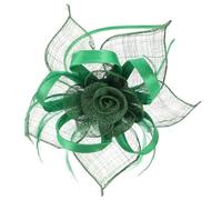 Healifty Copricapo Vintage da Donna Piume e Rete Organza Mini Cappello Fascinator Artigianale per Matrimonio Festa da Tè e Carnevale Accessorio Chioma Stile Vittoriano Boho