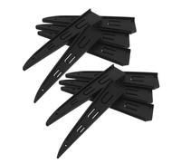 Healifty Coprilama per Coltelli da Cucina in Plastica Nera 10 Pezzi - Fodero Protettivo per Lame di Chef, Mannaia e Pane - Custodia Ventilata e Leggera per Protezione Sicurezza Coltelli