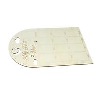 Healifty Cornice Foto Ragazzo Ragazza 12 Mesi in Legno, Cornice Portafoto Design Semplice per Primo Anno, Come Ricordo Crescita Infantile