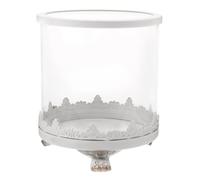 Healifty Cupola di Vetro Trasparente con Base in Metallo per Fiori Eterni Copertura Decorativa per Micro Paesaggi Fai-da-Te e Esposizione di Oggetti Accessorio per Arredamento Casa e