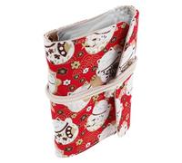 Healifty Custodia Porta Ferri da Maglia con 12 Scomparti Rimovibili, Organizer per Ferri Circolari e Uncinetti, Borsa Porta Accessori per Maglieria Leggera e Portatile per Casa e Viaggi