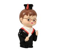 Healifty Decorazione Torta Laurea Statuina Resina Dottore Topper Party Accessorio Festa Diploma Compleanni e Matrimoni