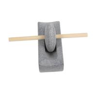 Healifty Desktop Condiment Mill in Pietra e Legno per Caffè, Uso in Cucina e Casa Tradizionale