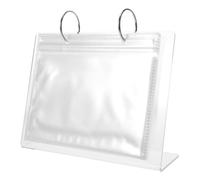 Healifty Espositore Trasparente per Campioni di Unghie Organizer per Adesivi Nail Art Cornice Autoportante Album Portaoggetti per Salone Manicure e Onicotecniche