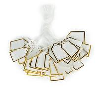 healifty Etichette Etichette di prezzo di carta 500pcs con catena ciondolo per la exhibición de la venta de la joyería del Orologio