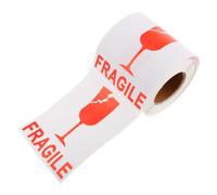 Healifty Etichette Fragili Adesive Warning Shipping Labels Rosse Maneggiare con Cura per Imballaggi e Spedizioni Adesivi Fragile per Pacchi e Scatole